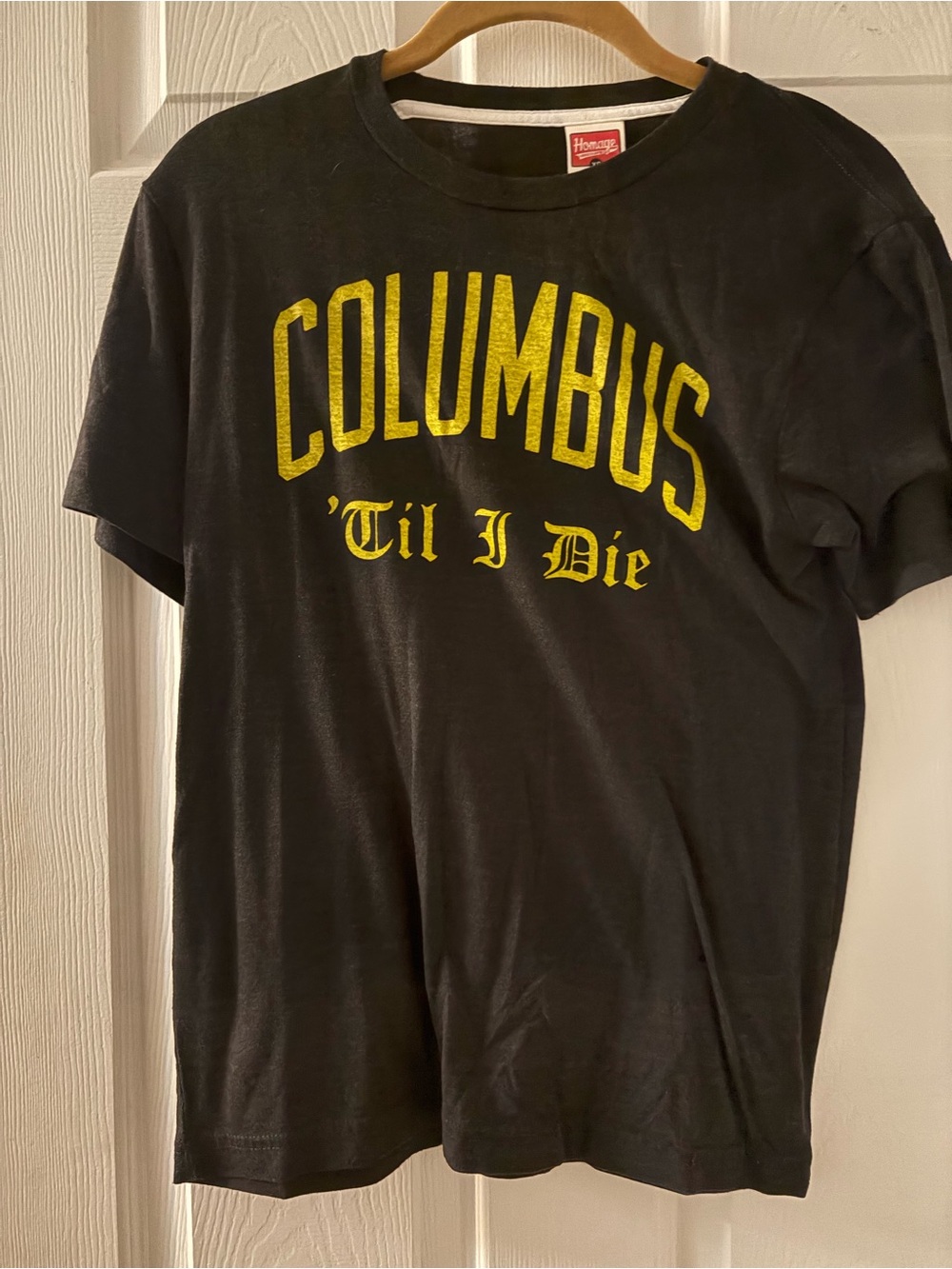 HOMAGE Columbus 'Til I Die Tee - Black & Yellow